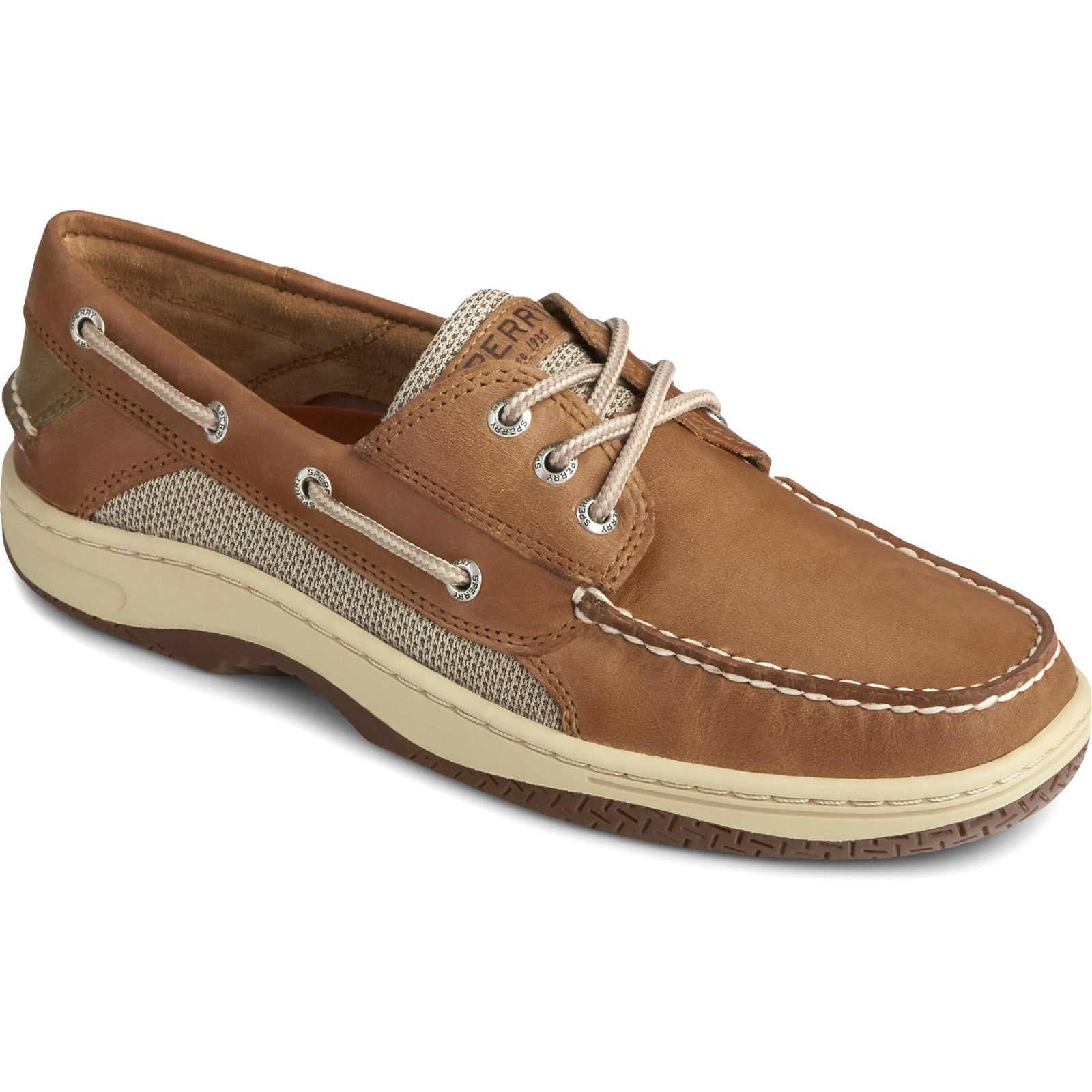 Billfish 3-Eye Boat Shoe Dark Tan