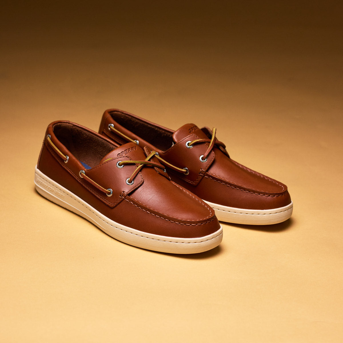 Men's Strake 2-Eye Boat Shoe Dark Brown