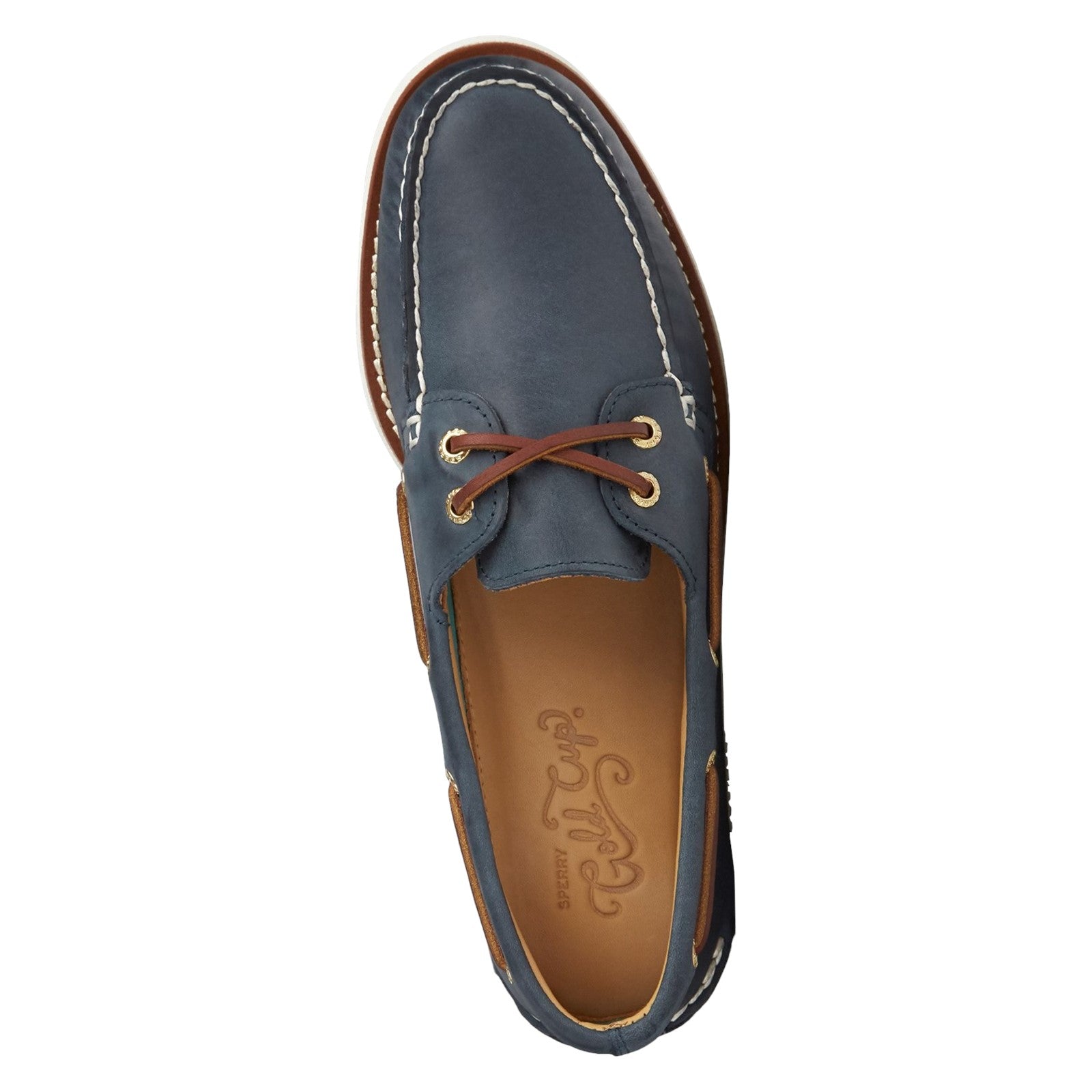 Gold Cup Authentic 2 Eye Boat Shoe Navy