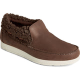 Moc-Sider Leather Teddy Shoe Brown