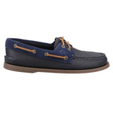 Authentic Original Tumbled Suede Boat Shoe Navy