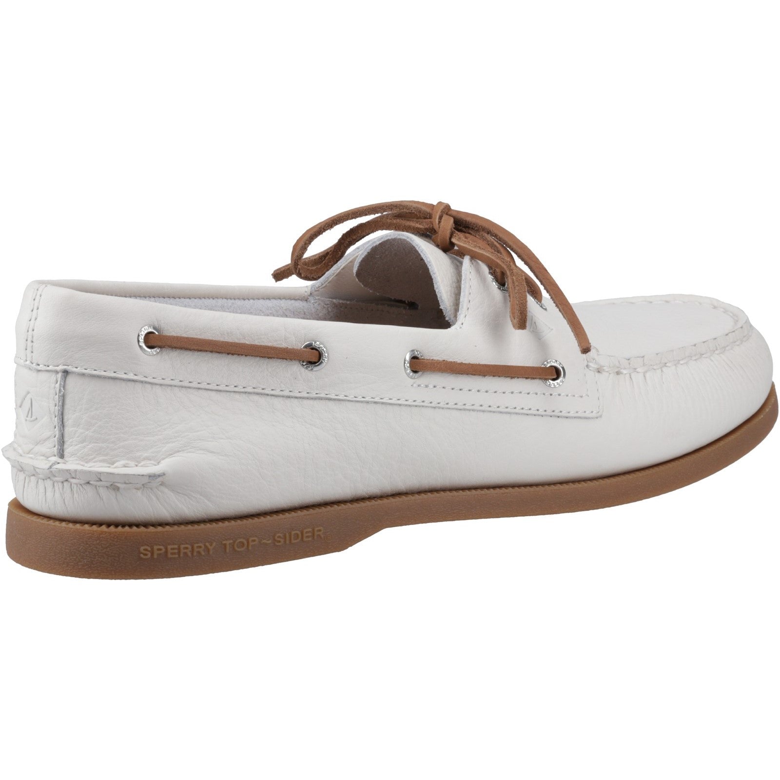 Authentic 2 Eye Boat Shoe White