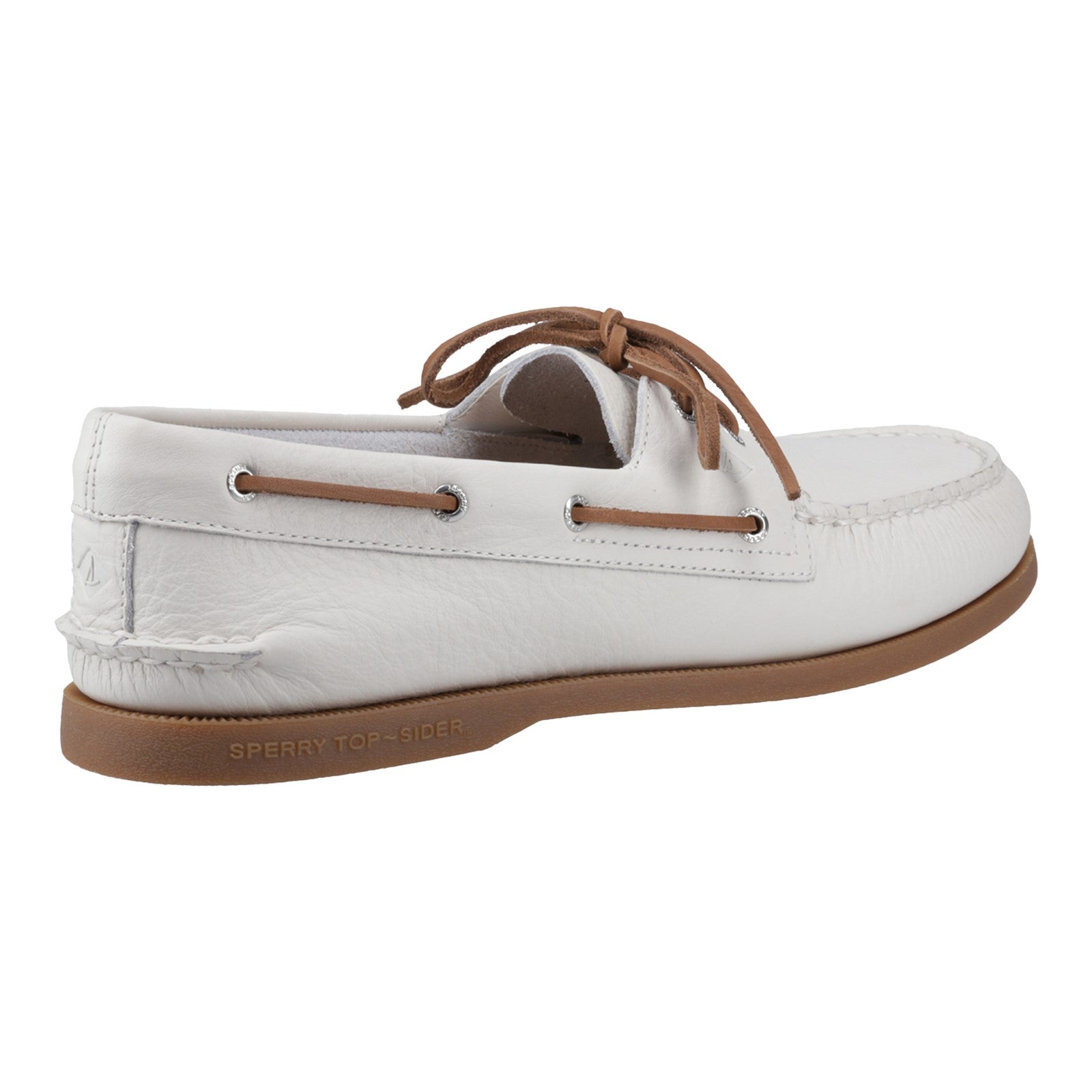 Authentic 2 Eye Boat Shoe White