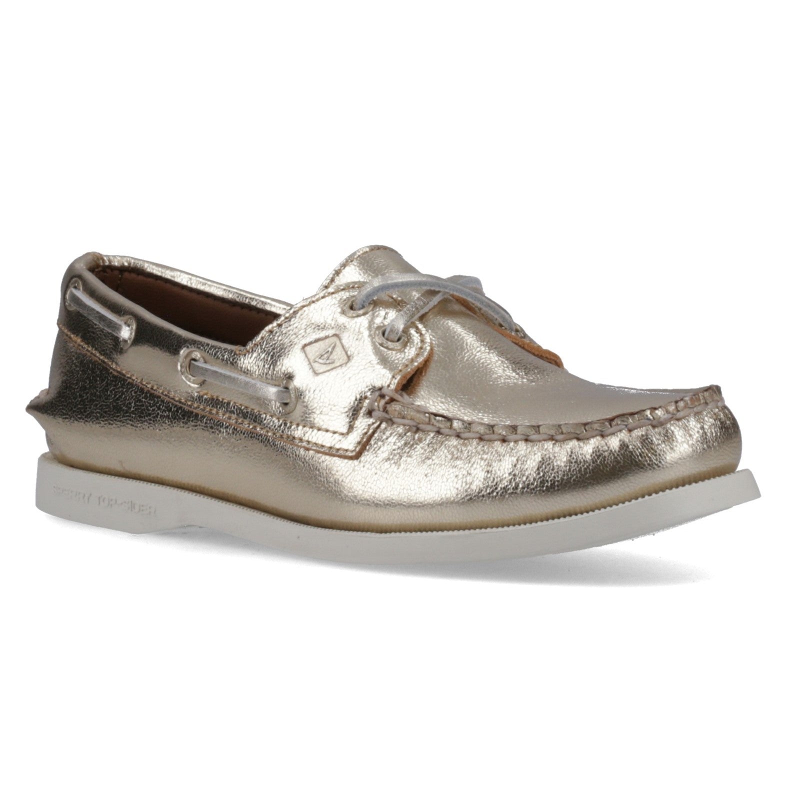 Authentic 2 Eye Boat Shoe Gold