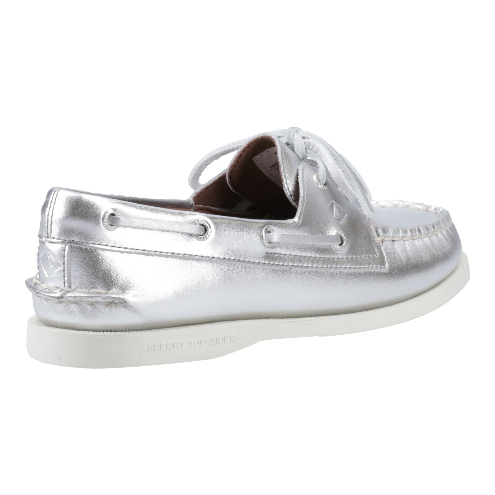 Authentic 2 Eye Boat Shoe Silver