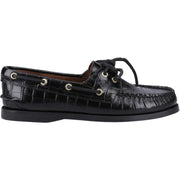 Authentic 2 Eye Boat Shoe Black