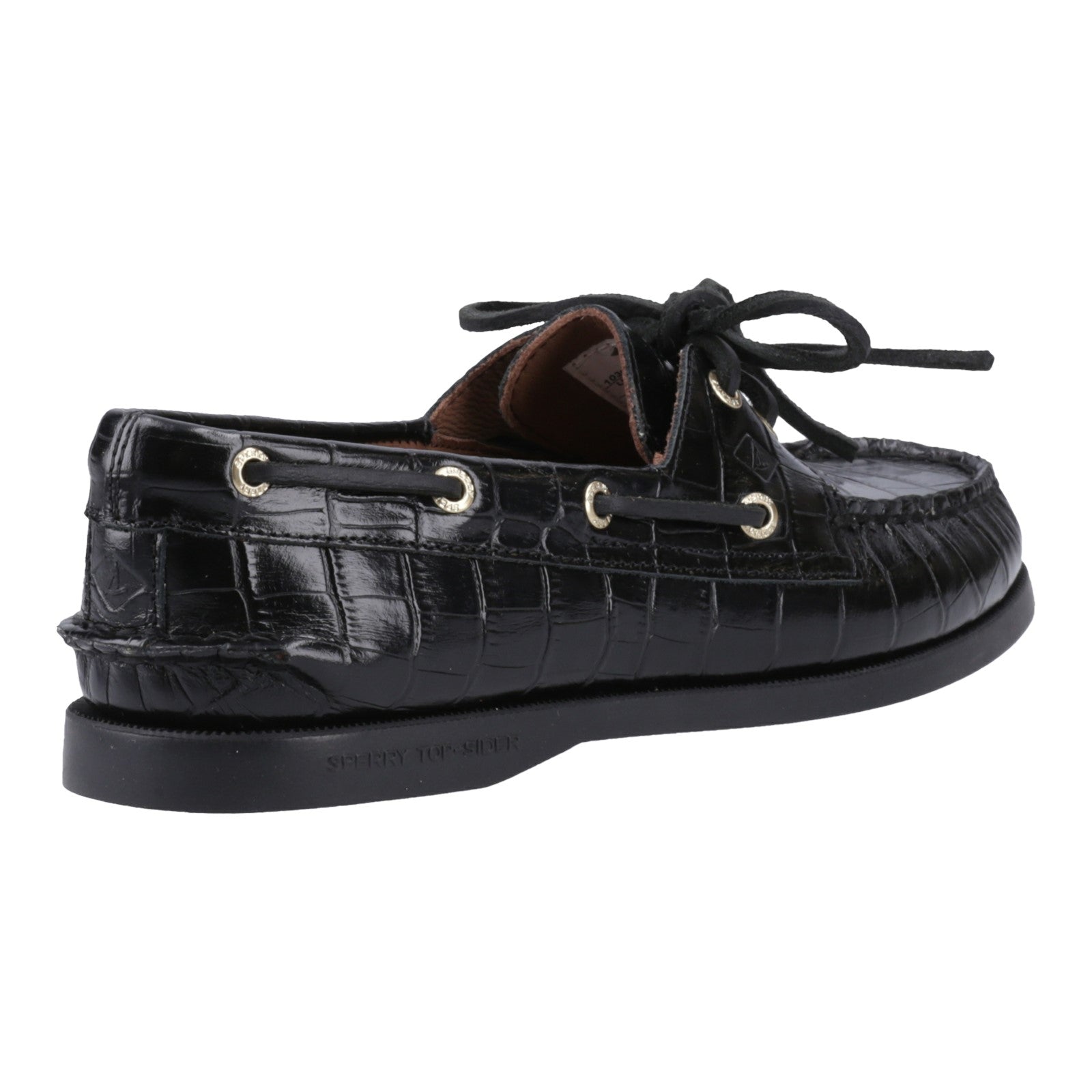 Authentic 2 Eye Boat Shoe Black