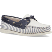 Authentic 2 Eye Boat Shoe White