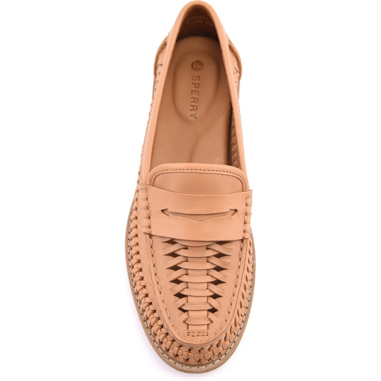 Woven Seaport Penny Mocassin Tan