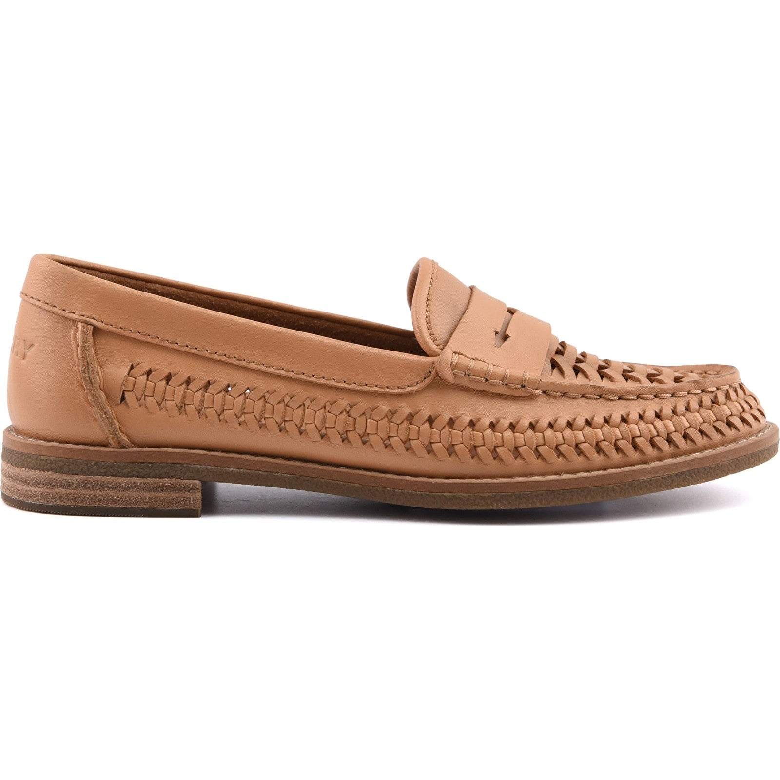Woven Seaport Penny Mocassin Tan