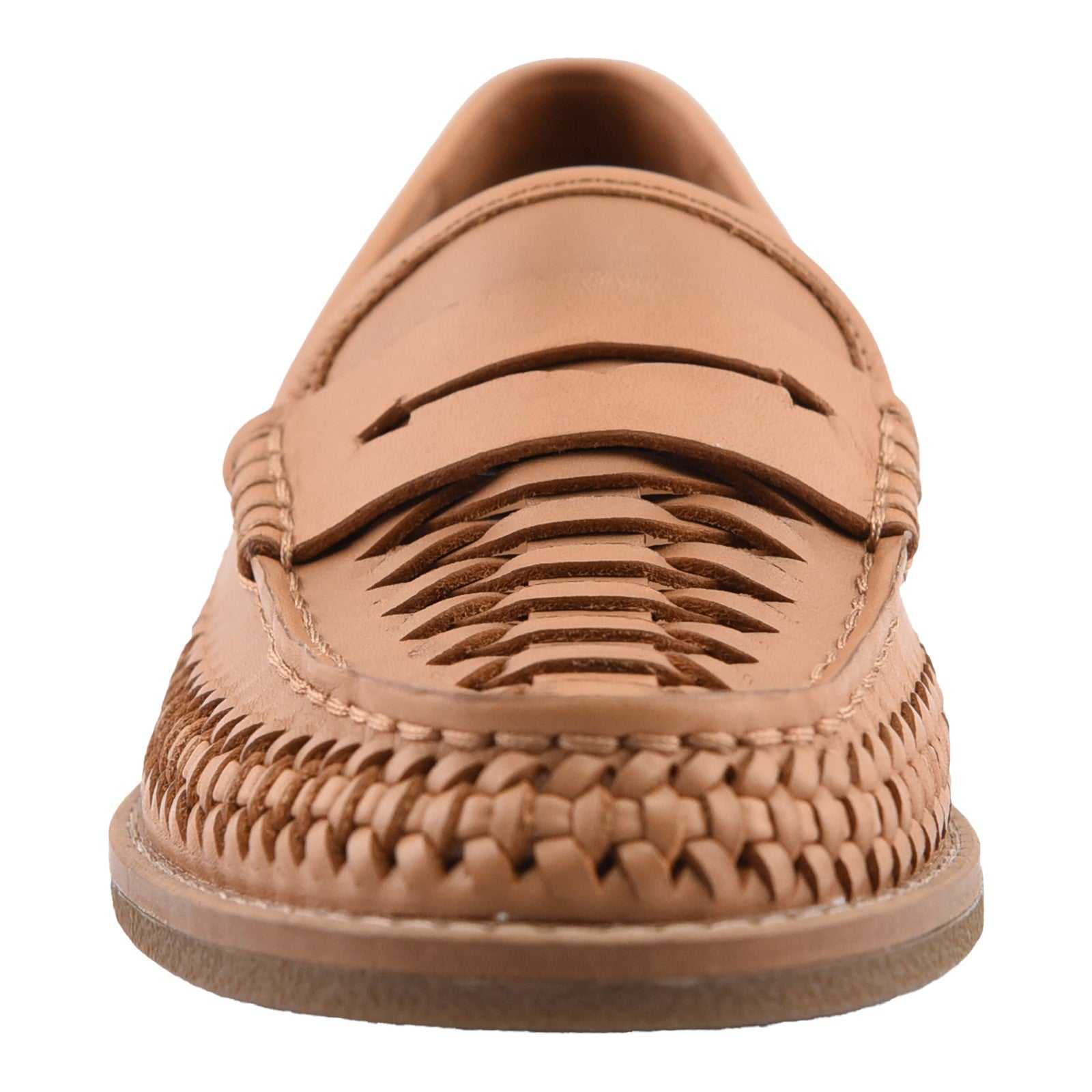 Woven Seaport Penny Mocassin Tan