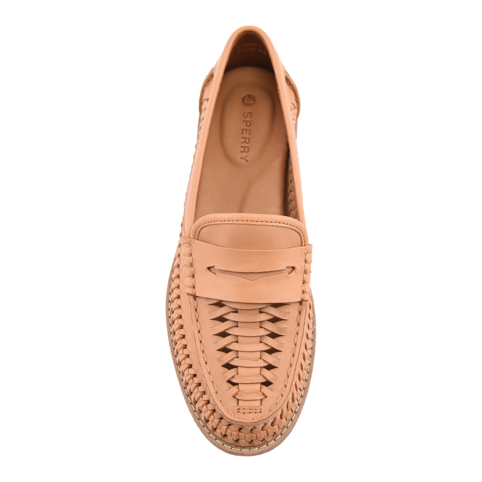 Woven Seaport Penny Mocassin Tan