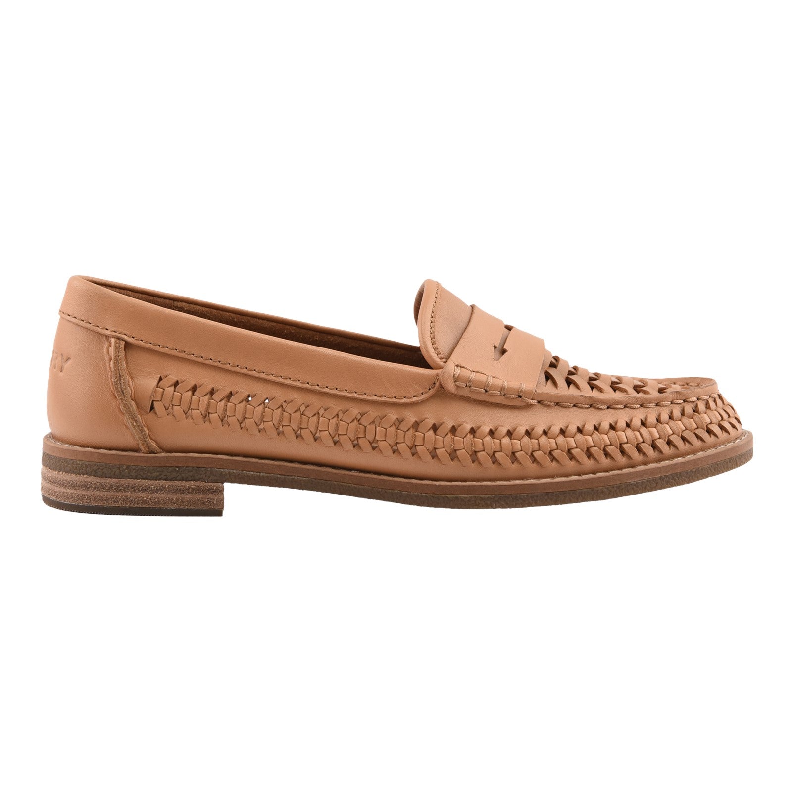 Woven Seaport Penny Mocassin Tan