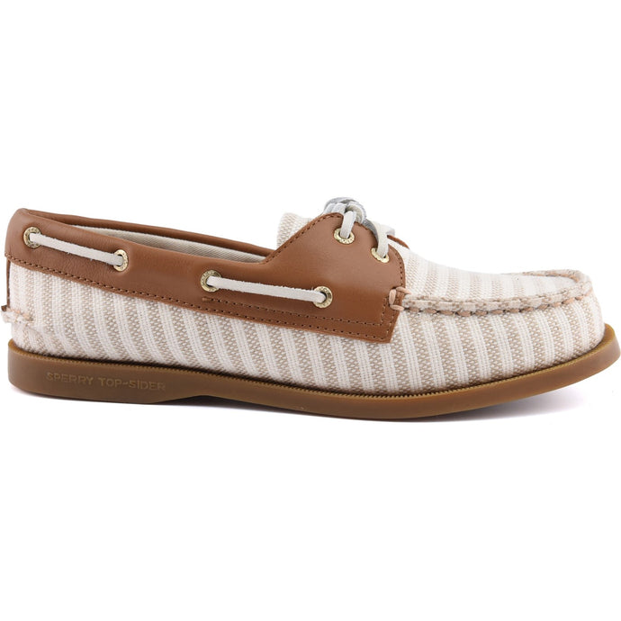 Women's Sperry White Natural Authentic 2 Eye Boat Shoe – SperryUK