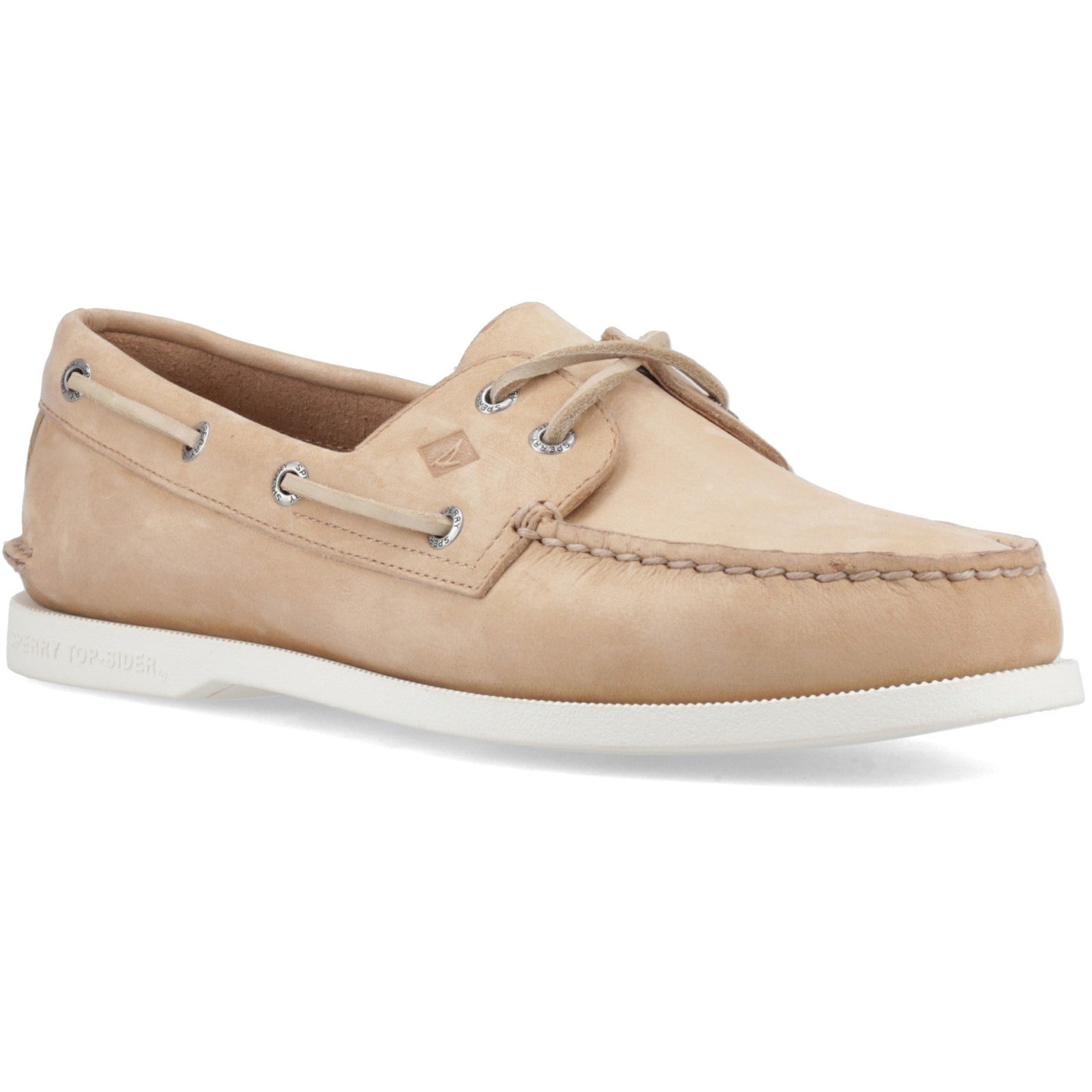 Authentic 2 Eye Boat Shoe Natural