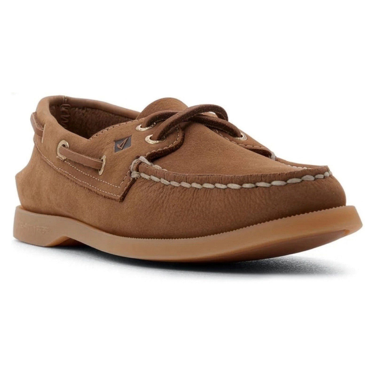 Authentic 2 Eye Boat Shoe Tan