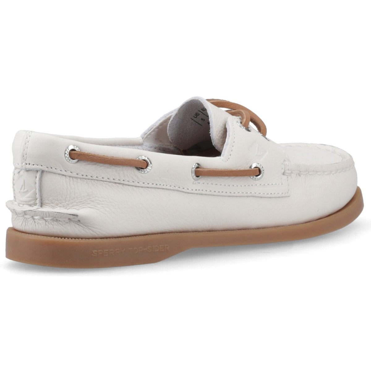 Authentic 2 Eye Boat Shoe White