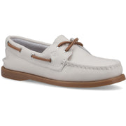Authentic 2 Eye Boat Shoe White