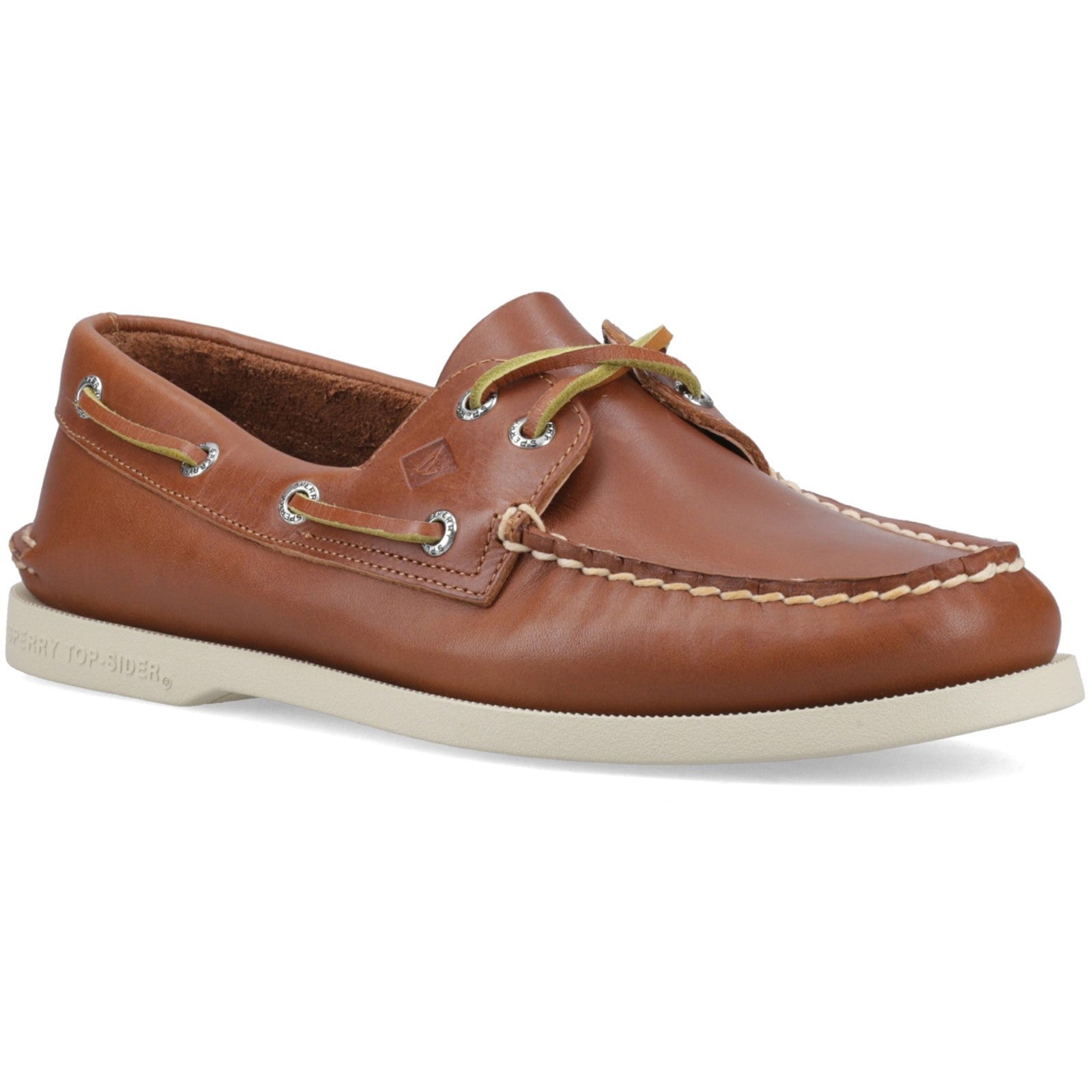 Authentic 2 Eye Boat Shoe Tan