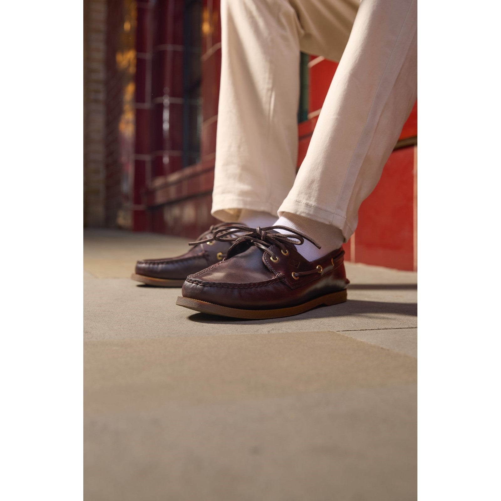 Authentic 2 Eye Boat Shoe Brown