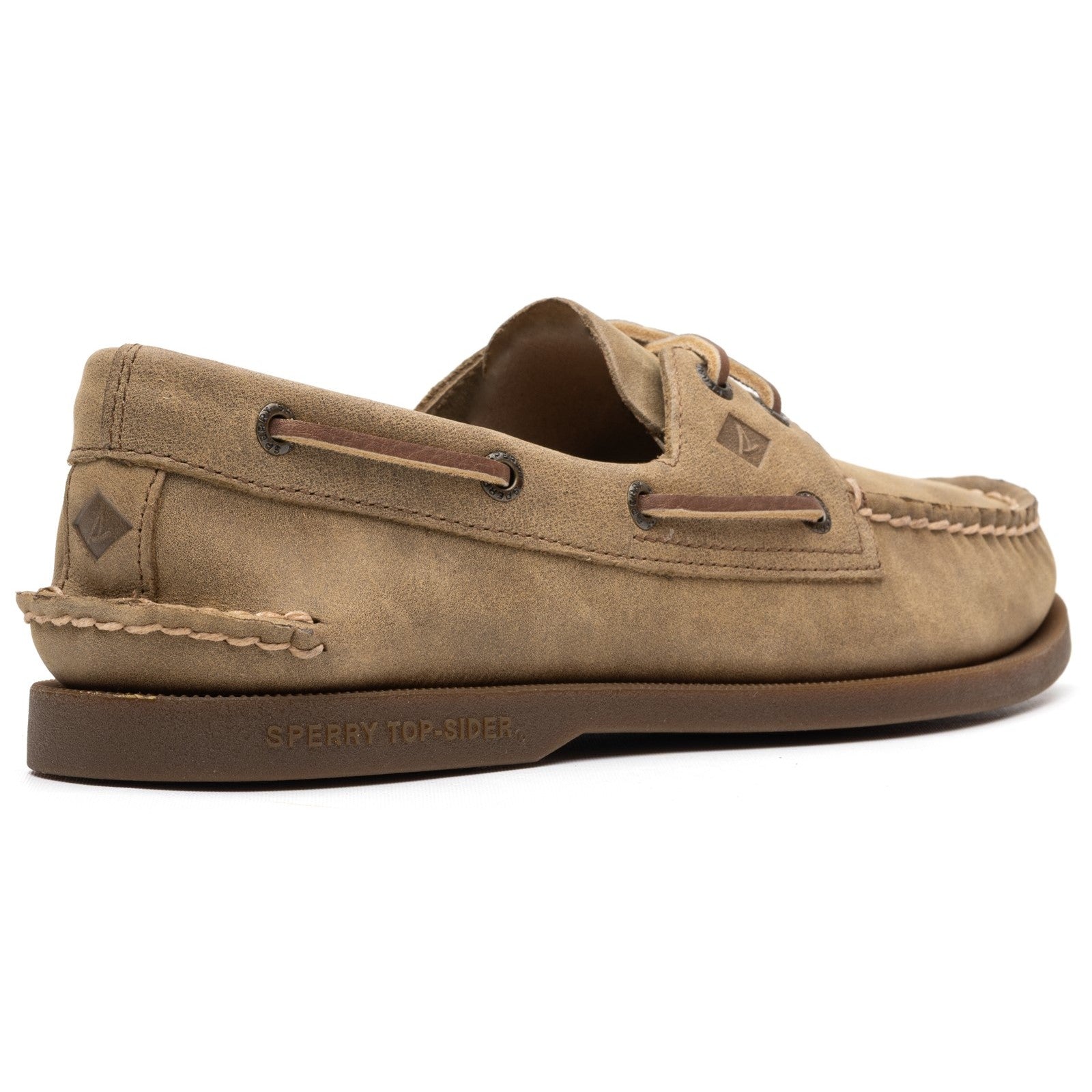 Authentic 2 Eye Boat Shoe Tan
