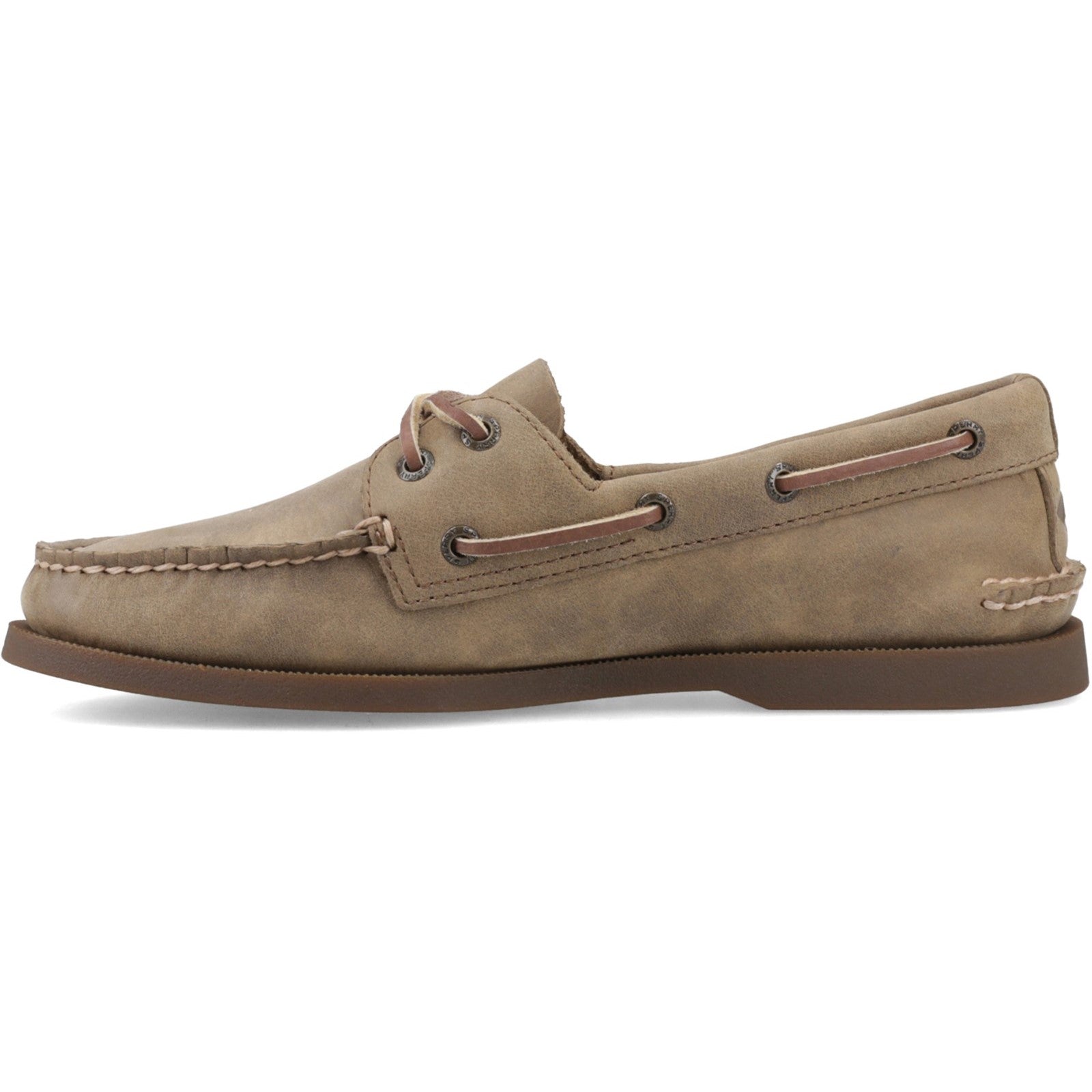 Authentic 2 Eye Boat Shoe Tan