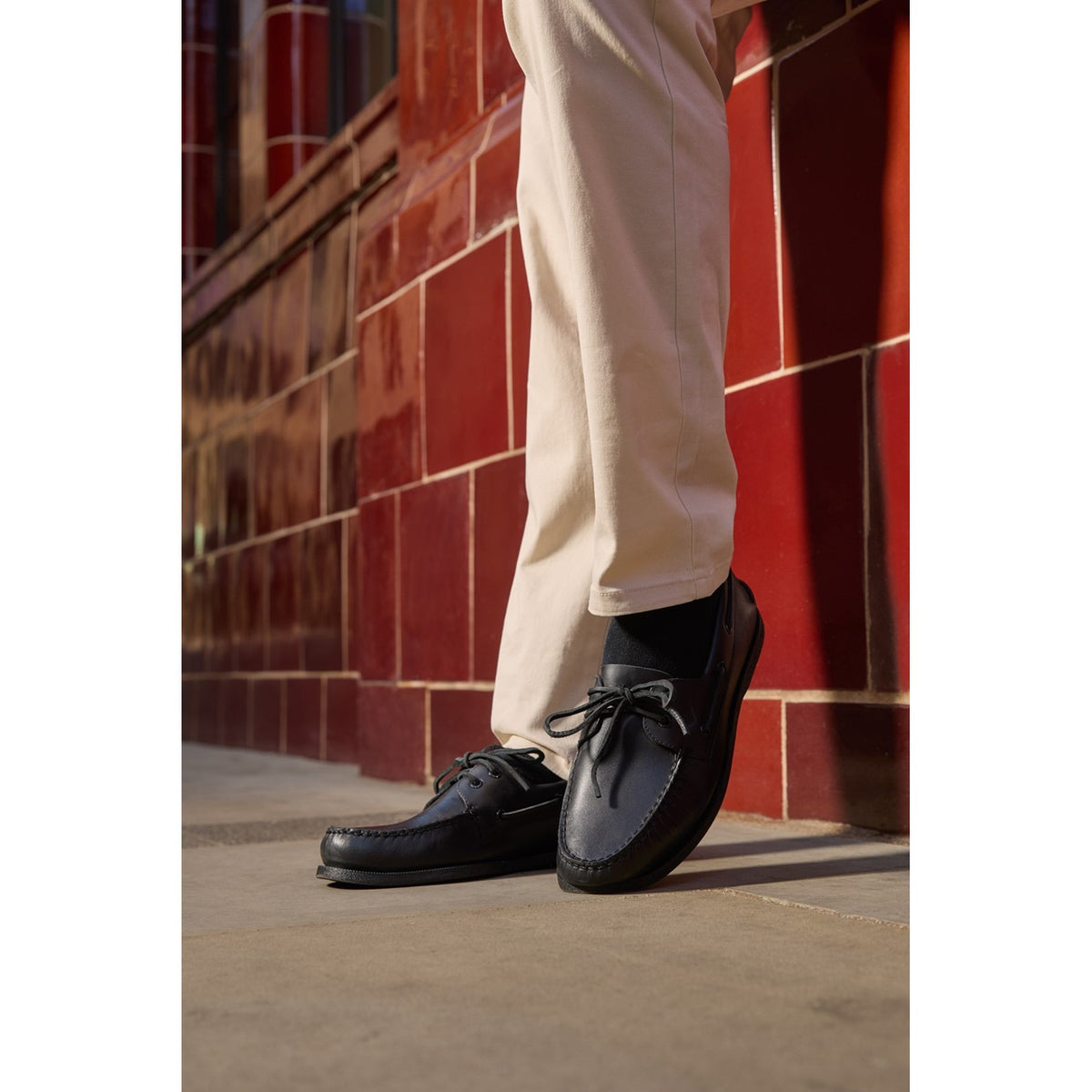 AUTHENTIC ORIGINAL 2-EYE BOAT SHOE Black