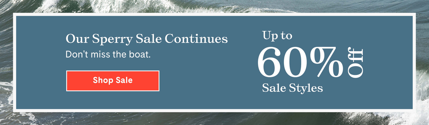 Sperry Sale: Up to 60% off. Click to shop sale.